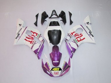 Blanc Violet Fiat 46 Carénage Moto R6 98-02