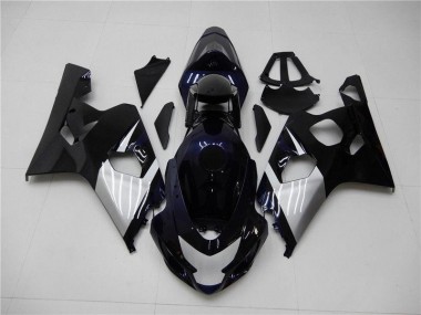 Bleu Argent Carénage Moto GSXR 600 / 750 K4 04-05