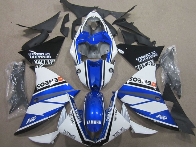 Bleu Blanc Bleu Blanc ENEOS Carénage Moto R1 00-01