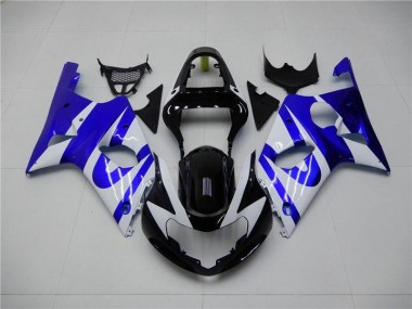 Bleu Blanc Carénage Moto GSXR 1000 K1 00-02