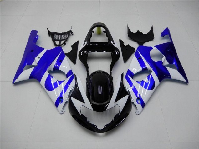 Bleu Blanc Carénage Moto GSXR 1000 K1 00-02 Bleu Blanc Carénage Moto GSXR 1000 K1 00-02