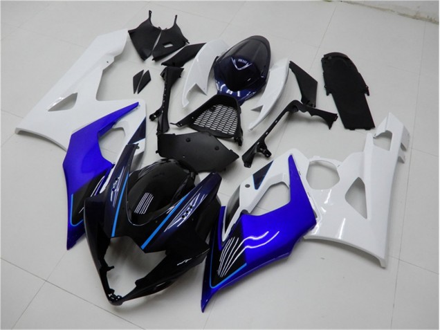 Bleu Blanc Carénage Moto GSXR 1000 K5 05-06