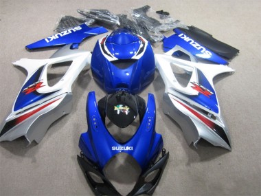 Bleu Blanc Carénage Moto GSXR 1000 K7 07-08