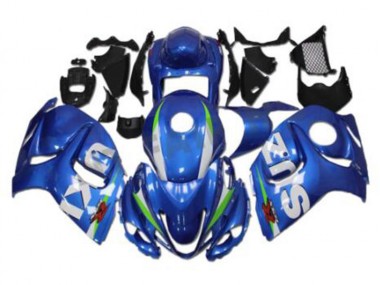 Bleu Blanc Carénage Moto GSXR 1300 Hayabusa 08-19