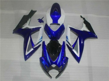 Bleu Blanc Carénage Moto GSXR 600 / 750 K6 06-07