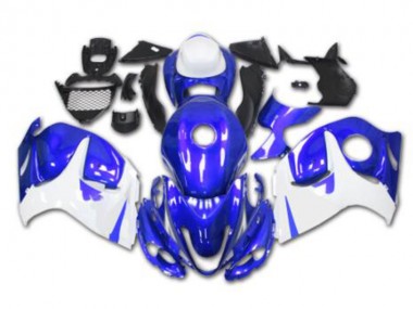 Bleu Blanc Carénages Moto GSXR 1300 Hayabusa 08-19