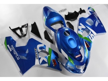 Bleu Blanc Carénages Moto GSXR 600 / 750 K4 04-05