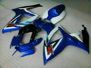 Bleu Blanc Carrosserie Moto GSXR 600 / 750 K6 06-07