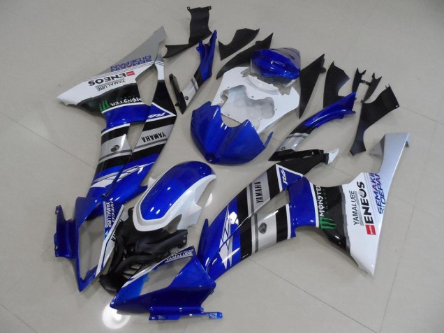 Bleu Blanc ENEOS Carénage Moto R6 08-16