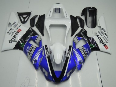 Bleu Blanc ENEOS Monster Carénage Moto R1 00-01