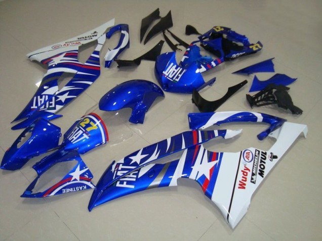 Bleu Blanc Fiat 27 Rouge Wudy Carénage Moto R6 08-16