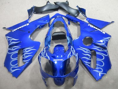 Bleu Blanc Flamme Carénage Moto ZX12R 02-06