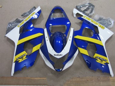 Bleu Blanc Jaune Carénage Moto GSXR 600 K4 04-05
