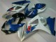 Bleu Blanc Kit Carénages Motos Complet GSXR 1000 K7 07-08 Bleu Blanc Kit Carénages Motos Complet GSXR 1000 K7 07-08