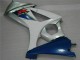Bleu Blanc Kit Carénages Motos Complet GSXR 1000 K7 07-08 Bleu Blanc Kit Carénages Motos Complet GSXR 1000 K7 07-08