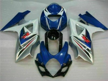 Bleu Blanc Kit Carénages Motos Complet GSXR 1000 K7 07-08