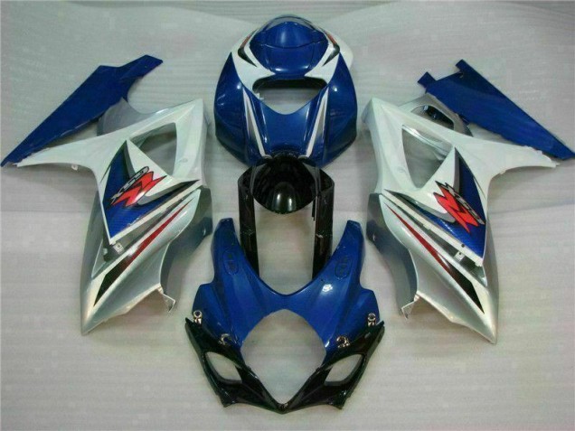 Bleu Blanc Kit Carénages Motos Complet GSXR 1000 K7 07-08 Bleu Blanc Kit Carénages Motos Complet GSXR 1000 K7 07-08