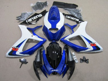 Bleu Blanc Kit Carénages Motos Complet GSXR 600 K6 06-07