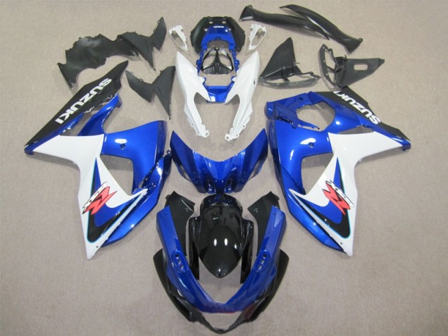 Bleu Blanc Kit Carénages Motos GSXR 1000 K9 09-16 Bleu Blanc Kit Carénages Motos GSXR 1000 K9 09-16