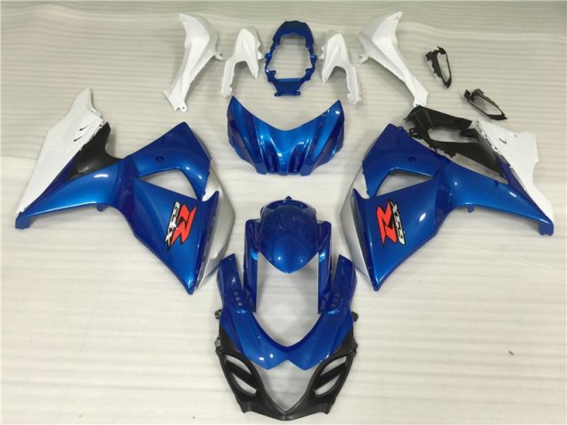 Bleu Blanc Kit Carénages Motos & Plastique GSXR 1000 K9 09-16 Bleu Blanc Kit Carénages Motos & Plastique GSXR 1000 K9 09-16