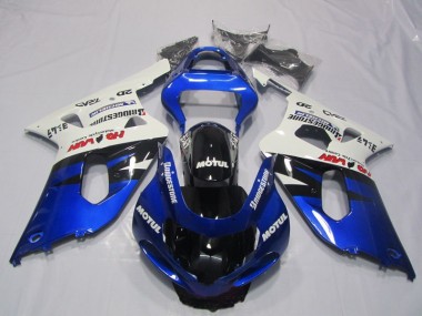Bleu Blanc Motul Carénage Moto GSXR 600 K1 K2 K3 01-03