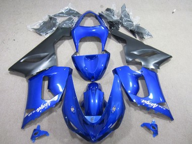 Bleu Blanc Ninja 636 Carénage Moto ZX6R 05-06
