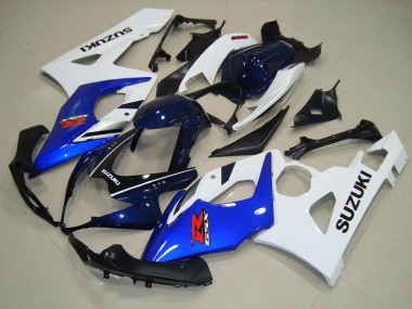 Bleu Blanc Noir Carénage Moto GSXR 1000 K5 05-06