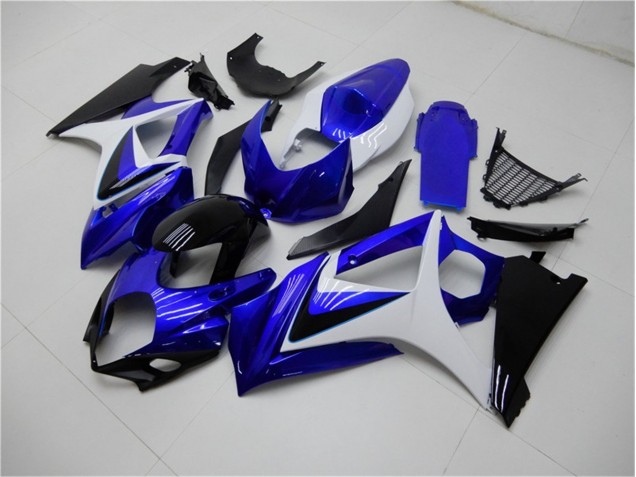 Bleu Blanc Noir Carénage Moto GSXR 1000 K7 07-08 Bleu Blanc Noir Carénage Moto GSXR 1000 K7 07-08