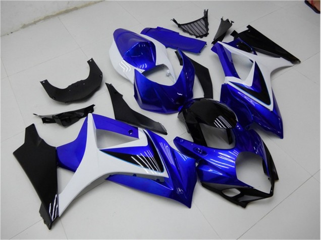 Bleu Blanc Noir Carénage Moto GSXR 1000 K7 07-08 Bleu Blanc Noir Carénage Moto GSXR 1000 K7 07-08