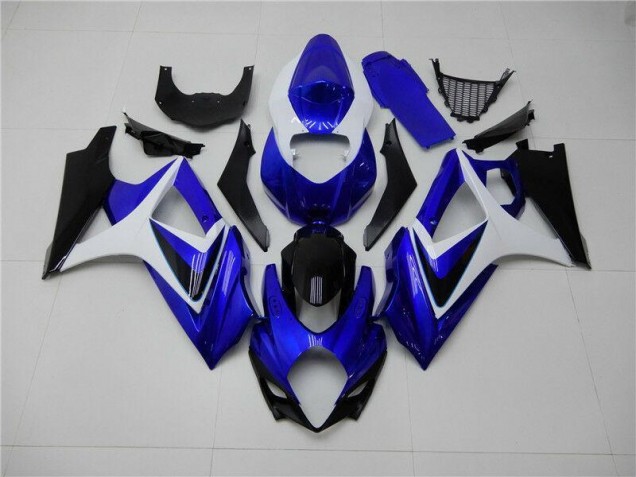 Bleu Blanc Noir Carénage Moto GSXR 1000 K7 07-08 Bleu Blanc Noir Carénage Moto GSXR 1000 K7 07-08