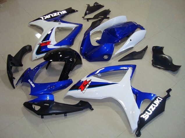 Bleu Blanc Noir Carénage Moto GSXR 750 K6 06-07 Bleu Blanc Noir Carénage Moto GSXR 750 K6 06-07