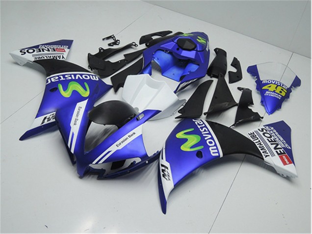 Bleu Blanc Noir Carénage Moto R1 12-14