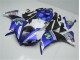 Bleu Blanc Noir Carénage Moto R1 12-14