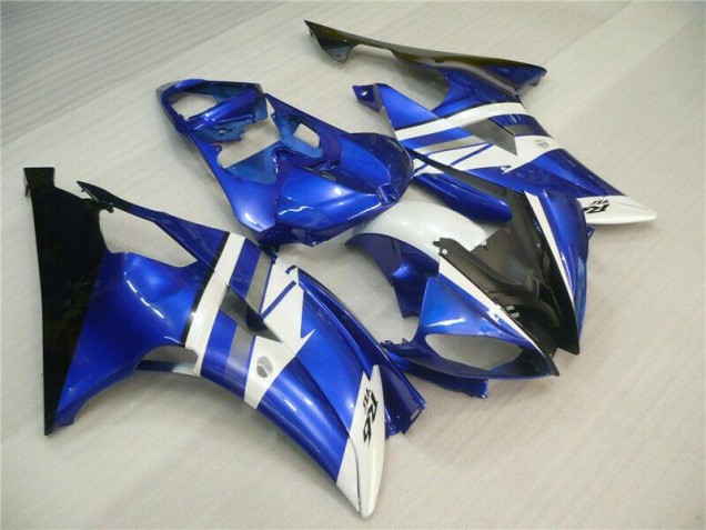 Bleu Blanc Noir Carénages Moto R6 08-16