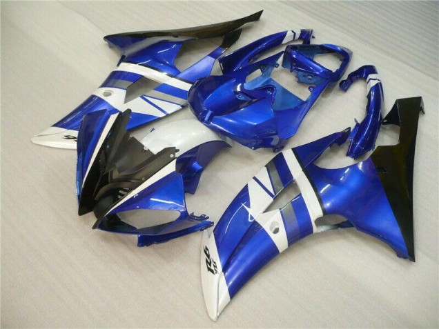 Bleu Blanc Noir Carénages Moto R6 08-16