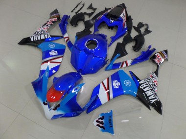 Bleu Blanc Noir Décalque Carénage Moto R1 07-08