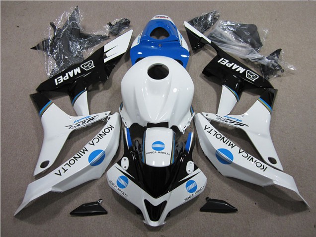 Bleu Blanc Noir Konica Minolta MAPEI Carénage Moto CBR 600 RR 07-08 Bleu Blanc Noir Konica Minolta MAPEI Carénage Moto CBR 600 RR 07-08