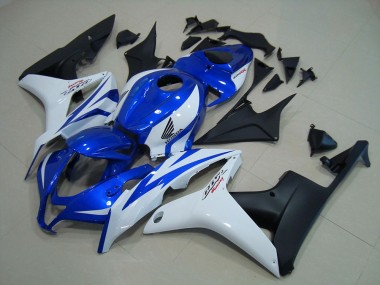 Bleu Blanc Noir Mat Carénage Moto CBR 600 RR 07-08