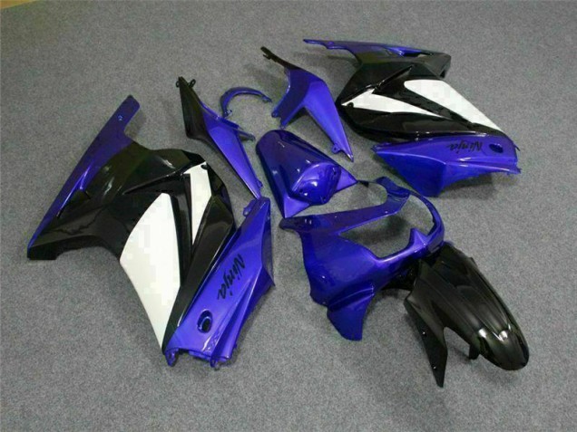 Bleu Blanc Noir Ninja Carénage Moto EX250 08-12