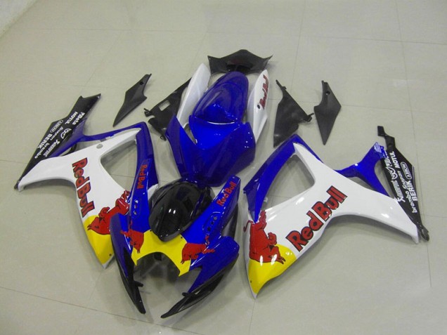 Bleu Blanc Red Bull Carénage Moto GSXR 750 K6 06-07 Bleu Blanc Red Bull Carénage Moto GSXR 750 K6 06-07