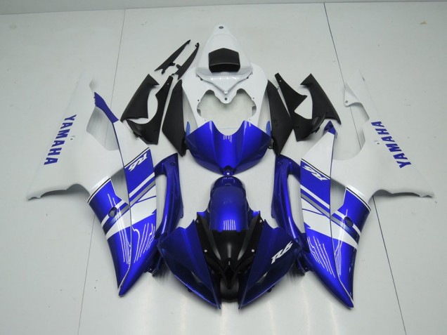 Bleu Blanc Style OEM Carénage Moto R6 08-16 Bleu Blanc Style OEM Carénage Moto R6 08-16