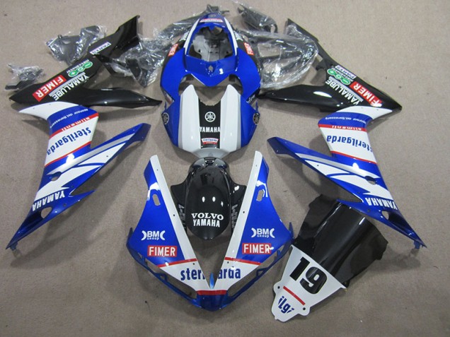 Bleu Blanc Volvo Sterilgarda 19 Carénage Moto R1 04-06