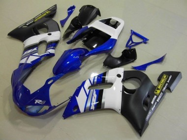 Bleu Blanc et Noir Carénage Moto R6 98-02