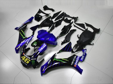 Bleu Bleu Blanc ENEOS 46 Monster Carénage Moto R1 15-19