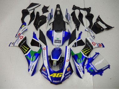 Bleu Bleu Blanc ENEOS Movistar 46 Carénage Moto R1 15-19