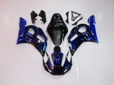 Bleu Flamme Carénage Moto R6 98-02