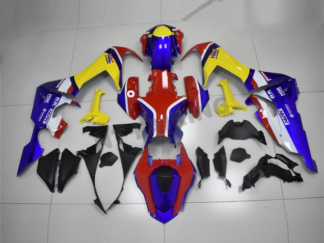 Bleu Jaune Rouge Carénage Moto CBR 1000 RR 17-23 Bleu Jaune Rouge Carénage Moto CBR 1000 RR 17-23