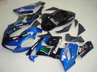 Bleu Monster Carénage Moto ZX6R 05-06