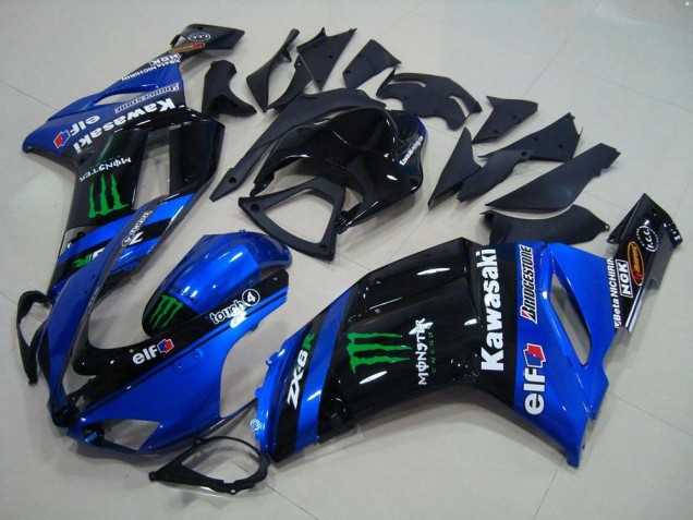 Bleu Monster Carénage Moto ZX6R 07-08 Bleu Monster Carénage Moto ZX6R 07-08
