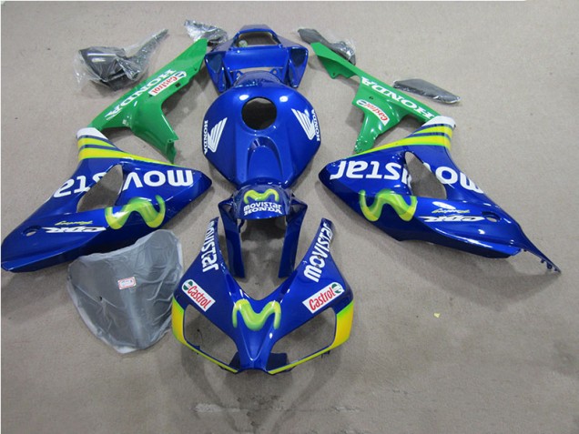 Bleu Movistar Castrol Carénage Moto CBR 1000 RR 06-07 Bleu Movistar Castrol Carénage Moto CBR 1000 RR 06-07